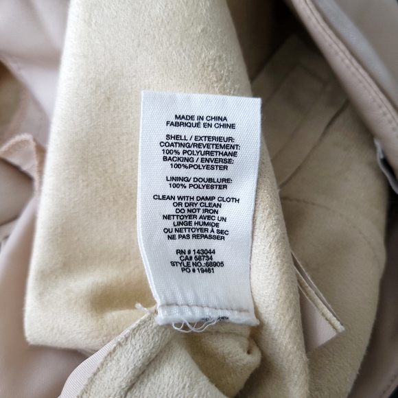 Avec Les Filles High Rise Pleated Wide Leg Vegan Leather Pants - Picture 6 of 9